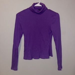 Purple turtle neck